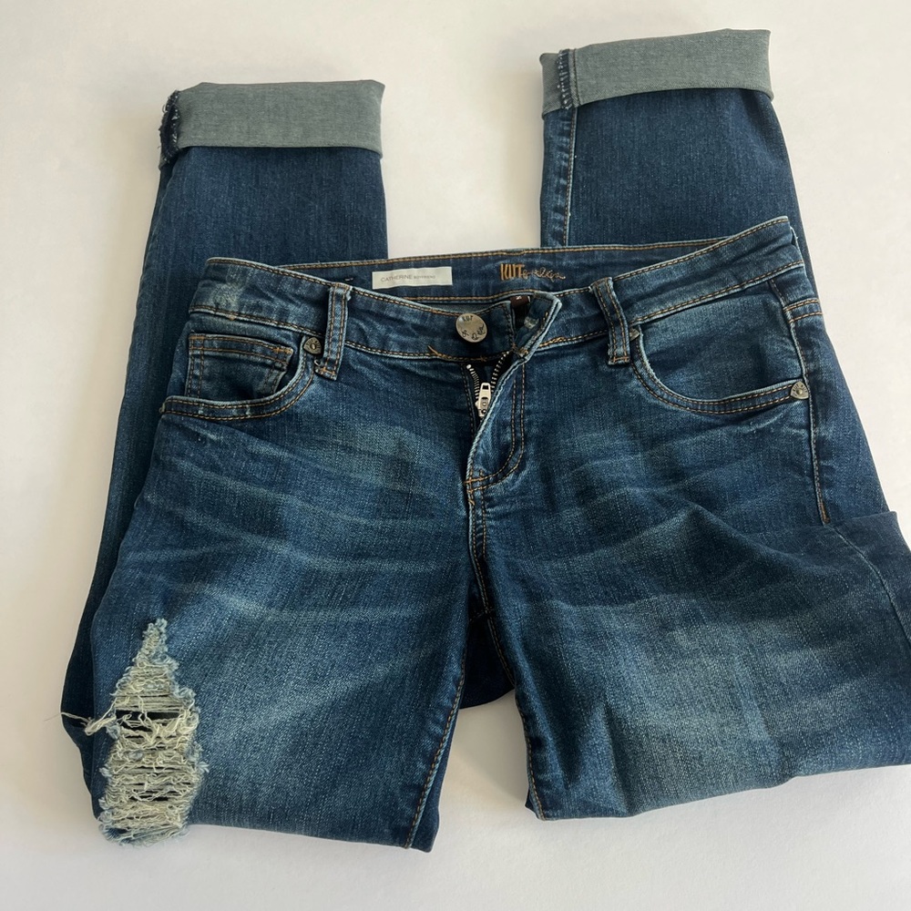 Kut from the Kloth Women's Distressed Blue Jeans size 2 EUC